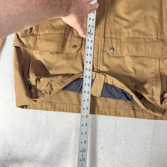 Columbia Sportswear Co Canvas Like Shacket Full Zip/Snaps Jacket Medium Hooded - Picture 11 of 16